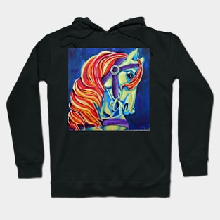 Colorful Horse - Acrylic Painting Hoodie